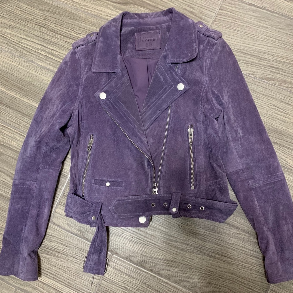 Blank NYC Purple Haze Suede Jacket - Small